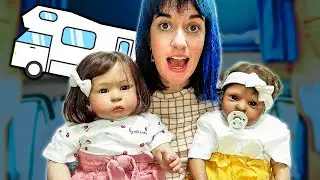 Notte in CAMPER e morning routine in vacanza con Mati e Ayla Reborn Toddler