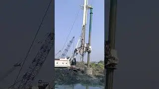 MAIT HR260 hydraulic rig 1500 dia boring #piling #hydraulic #rotary #youtubeshorts #rig #mait