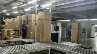 Automatic strapping machine with big arch for refrigerator