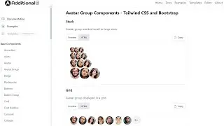 Additional UI | Avatar Group | Bootstrap and Tailwind CSS