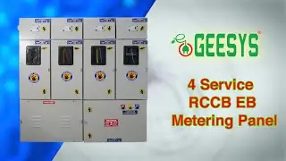 Geesys Technologies | 4-Service EB Metering Panel with RCCB #electrical #safetyfirst
