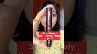 Swiss Beauty Non Transfer Matte Lipstick #swissbeautylipstick #swissbeauty #lipstickswatches #shorts