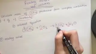 Reacting masses and volumes calculations. How to find mass and number of moles from equations?