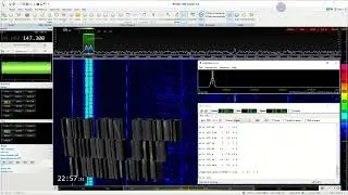 147,3 KHz  DDH47  Pinneberg DWD Weather RTTY 2-es Program