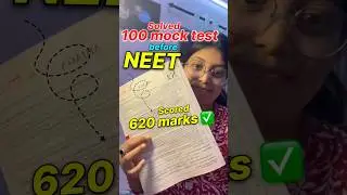 100 Mock Tests = 620+ Marks in NEET❗🤫 🩺🔥| NEET 2026