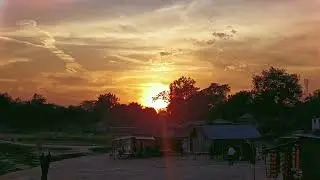 Golden Sunset Reflections on the River 🌊🌅 #rezwanforeigners #beautiful #sunset #river #video 