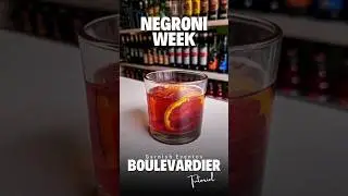 Boulevardier: Cuarto C&oacute;ctel de la Semana del Negroni 🥃 Tutorial Bartender #NegroniWeek 🍊 #Clips