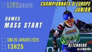 DIRECT | MASS START &agrave; Altenberg | CHAMP. EUROPE JUNIOR Biathlon | Dimanche 26 Janvier 2025 | 13H25