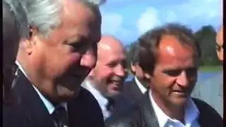 Ельцин на острове Кижи 1993