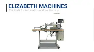 EM-AHB1 Automatic Hat Brim Stitching System | Machine Demo