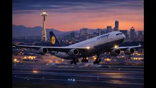 iniBuilds A340 x Lufthansa | Seattle to Frankfurt : Part 1