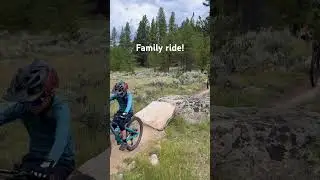 Family ride in Leadville around Turquoise Lake