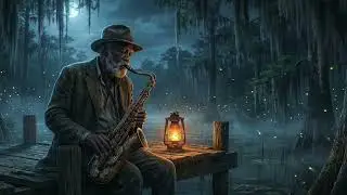 Midnight at Blackwater 🌑🎷 | Deep Swamp Blues & Dirty Sax 432Hz   Extended Deep Session