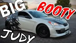WIDEBODY GENESIS COUPE WALK AROUND & WE BREAK THE DRIFTSTANG...AGAIN!!!! *Lots of donuts*
