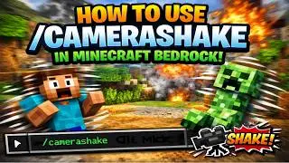 How to use the /camerashake command in Minecraft Bedrock Edition