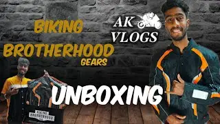 REVEALING MY NEW RIDING JACKET 😍🔥 | BIKING BROTHERHOOD GEARS | UNBOXING | 2021 |  AK Bike Vlogs |