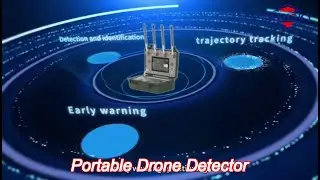 1.4ghz 2.4ghz portable drone detector with 10km full band black white remote control