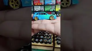 Tire change for this Hot Wheels Honda Civic