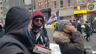 Toronto Yonge Street anti lockdown / pro freedom march rally January 22 2022 pt. 1