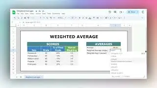 How to Use Google Sheets' Weighted Average Function