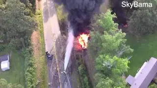 Hwy 11 Pelham Large Tanker Fire Accident