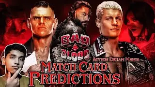 WWE Bad Blood 2024 Match Card | Bad Blood 2024 Predictions | Action Dream Mania
