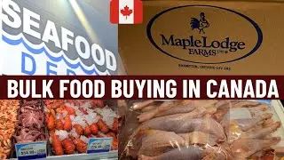 Bulk Food Buying In Canada 🇨🇦||Seafood Depot & Maple Lodge Chiken Factory