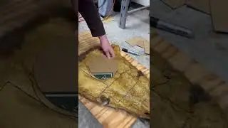 Разрезаю шкуру енота, чтобы сделать шапку! #шорты
