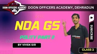 Free GS Online Classes for NDA 2022 | GK GS for nda | GK GS for nda | nda classes 2022| Polity Part2