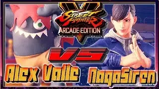 SFV/SF5 AE ☆ Alex valle (Blanka) vs NagaSiren (Chun li)  Street fighter V Arcade edition
