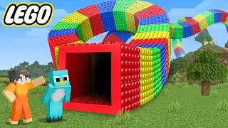We Found the Longest LEGO TUNNEL in Minecraft