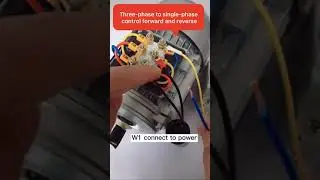 Three phase motor to single phase motor
