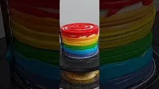 Rainbow Candy cake birthday cake decoration #cake