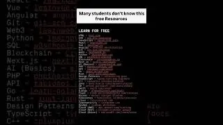 🎓 Many Students Don&rsquo;t Know These FREE Learning Resources | Learn Coding Free 💻🔥