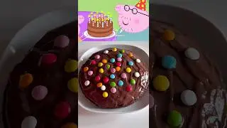 Chocolate Cake From Peppa Pig🍫🎂 #peppapig #chocolatecake #birthdaycake #shorts #viral