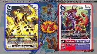 Magneticdramon Pyramidimon VS Growlmon X | DIGIMON TCG | EX 10 | Partida Comentada | Torneo Local