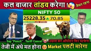 कल बाजार तांडव करेगा !😮तैयार रहना🔥Anuj Singhal/FII,Trump Tariff Cancel/NIFTY Analysis 23 Jan Friday
