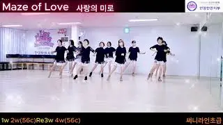 Maze of Love (사랑의 미로) line dance / Beginner 라인댄스퀸안양만안지부 써니라인