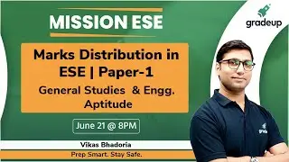 Marks Distribution in ESE Paper 1 | General Science & Aptitude for ESE Exam