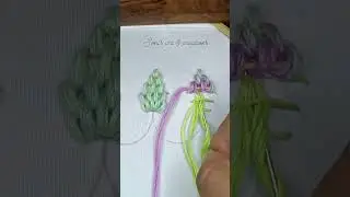very creative flower embroidery 🪡 #ytshorts #art