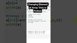 One Line Python Trick to Change Array Elements #python #ai