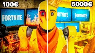 Ich teste 100&euro; vs. 5000&euro; Fortnite Setups..