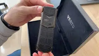 Финская копия Vertu Signature S Design DLC Ultimate Black Alligator