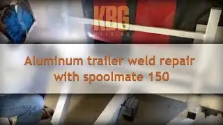 Aluminum trailer weld repair with spoolmate 150