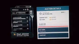 Chad Johnson 98 overall madden19