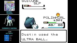 SHINY SUICUNE! 4283rd Encounter - Pokemon Crystal
