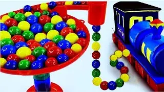 Marble Run Race ASMR Truck, Snack, Bus, Tractor #0115