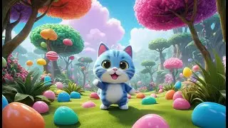 Cookie Cat and the Jellybean Jungle | Sweet Adventure Song for Kids | Fun Jungle Rhyme