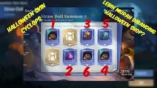 ISENG ISENG BERHADIAH❗GACHA SKIN HALLOWEEN CYCLOPS❗Event Straw Doll Summon Card Mobile Legends
