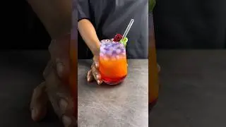 Colorful Drink 🍹 #delicious #colormixing #easyrecipe